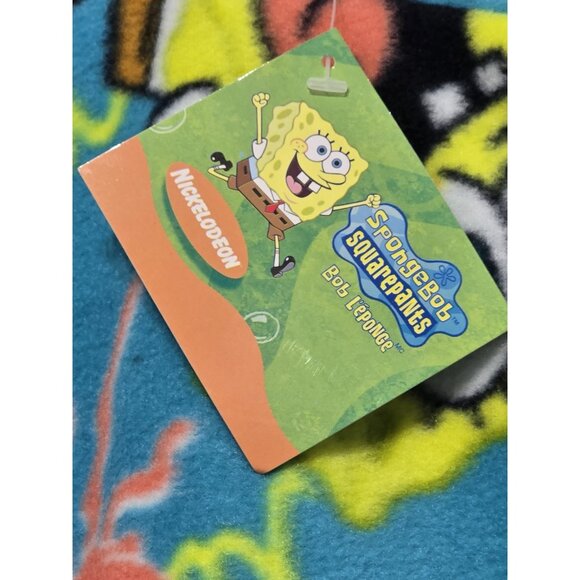 SpongeBob Fleece Pillow Case 18X18” Vintage 2005 Viacom International - Picture 2 of 10